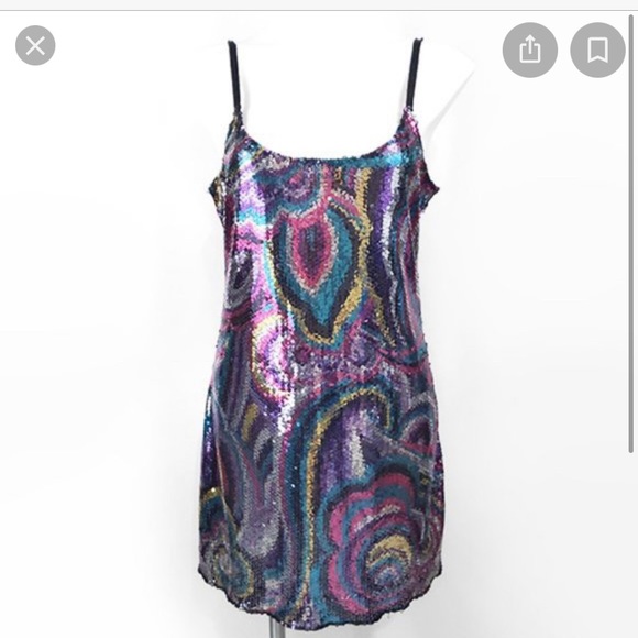 Free People Multicolor Sequin Chemise - Picture 5 of 5